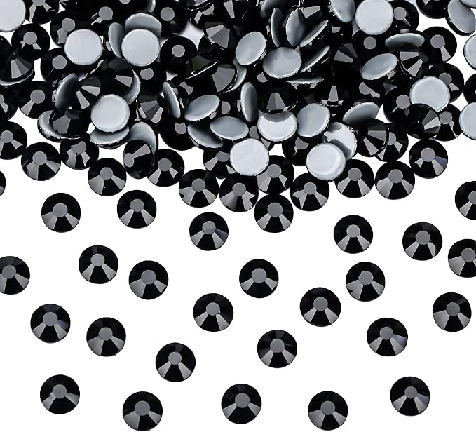 Jollin Hotfix Rhinestones Flatback Crystal Gems 4.8mm SS20, Jet | 1440pcs Hot Fix Crystals Glass Rhinestones for Bedazzling, Crafting, Clothes, Shoes & Accessories DIY Decoration - Image 2