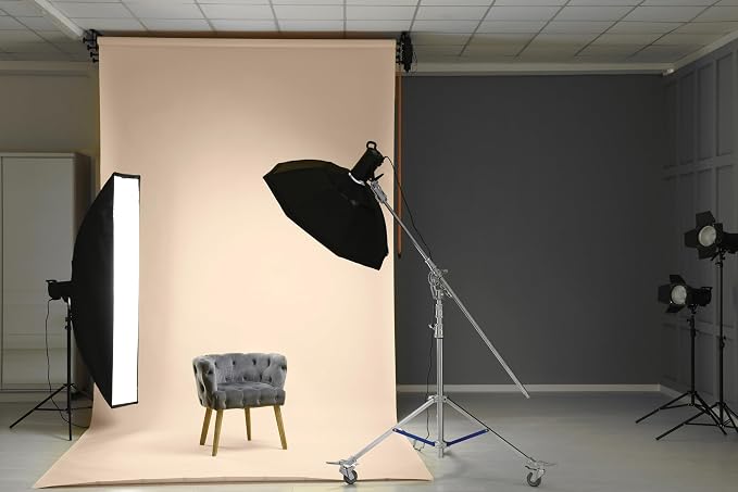 Denny Mfg Seamless Paper Backdrop for Photoshoot, Buff, 107 in x 36 ft | Photoshoot backdrop, Matte Finish for Portraits, Product Photos and Video Shoots, with Free Roll Gaffer Tape (2 in x 13 ft) - Image 7