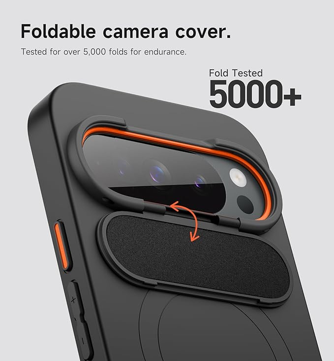 SURITCH for Google Pixel 10 Pro XL Phone Case, Compatible with MagSafe, Protective Cover with Camera Cover & Adjustable Metal Kickstand for Pixel 10 Pro XL 2025 -Black - Image 4