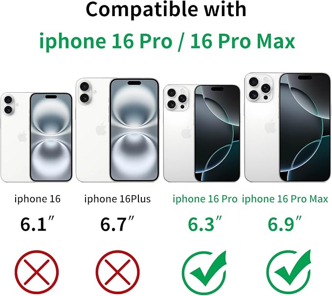 Compatible with iPhone 16 Pro and 16 Pro Max Camera Lens Protector, Bling Sparkle Lens Cover 9H Tempered Glass Anti Scratch Shockproof Full Protective Camera Cover for Women Girls - Image 2
