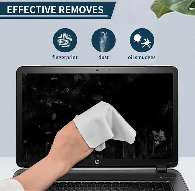 Premium Microfiber Cleaning Cloth in Individual PVC Pouches - Glasses Cleaning Cloth for Eyeglasses, Screens, Phones, Computer, Camera Lens, and Delicate Surfaces (6 x 1Pack) - Image 5