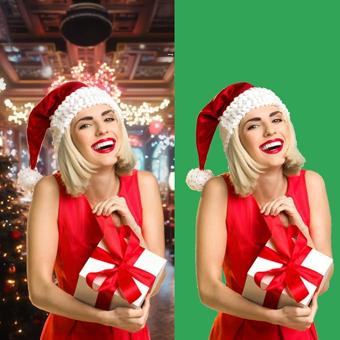 GFCC Greenscreen Backdrop Chromakey Streaming Photography, 10x12FT | Non-Reflective, Easy Hang, Multipurpose Background for Gaming Studio Photoshoot Christmas Party Video Recording High Density - Image 5