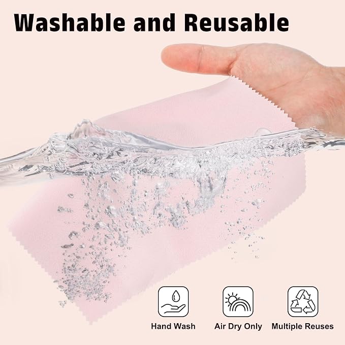 uxcell 6 Pcs Microfiber Cleaning Cloth for Glasses, 8 x 8 Inch Eyeglass Cleaning Cloth, Glasses Cleaner Wipes for Electronics Lenses Screens Cameras Cell Phones, Sapphire Blue - Image 4