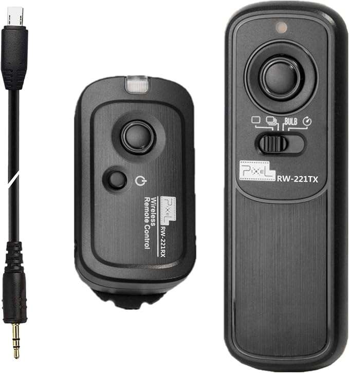 Pixel 2.4G Wireless Remote Control S2 Camera Shutter Release for Sony | For Sony RM-SPR1 ZV-1 A58 A68 A1 A9 A7 A7R A7S A5000 A5100 A6000 A6300 A6400 A6500 A6600 RX100II HX300 HX400 HX50V HX90 by Pixel