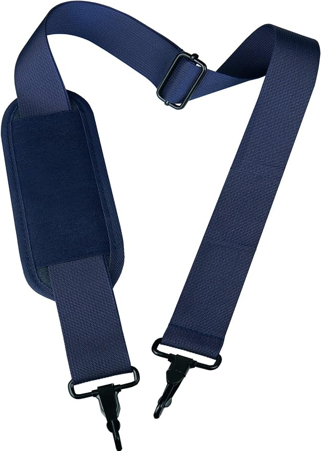 Shoulder Strap, Durable 55" Universal Replacement Laptop Shoulder Strap, Adjustable Comfortable Belt with Metal Hooks for Briefcase, Computer Messenger Bag, Laptop Case Luggage/Duffel/Camera, (Blue) by AREYLO