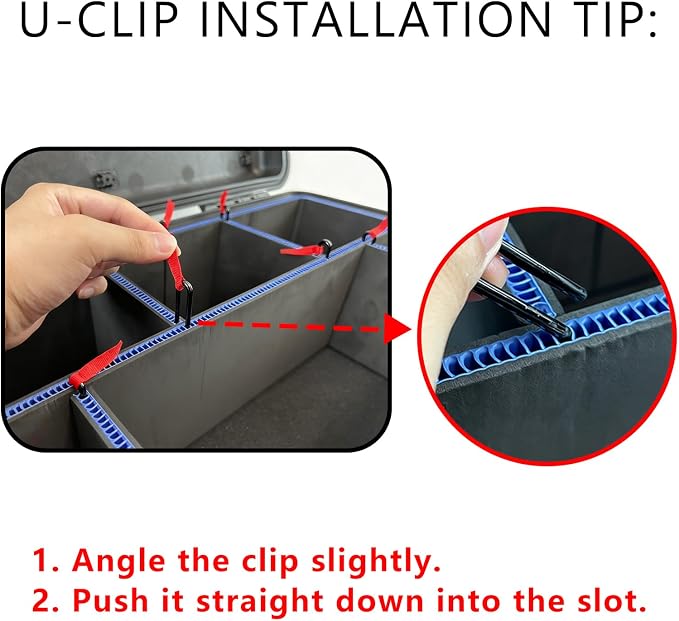 LAFENLIN DIY Divider System for Pelican 1510/Apache 5800,U-Clips & Red Tabs | Professional Divider with U-clips & Red Pull Tabs, Utility Knife.Customizable for Tools,Cameras,Medical,Tactical Gear-NO CASE - Image 6