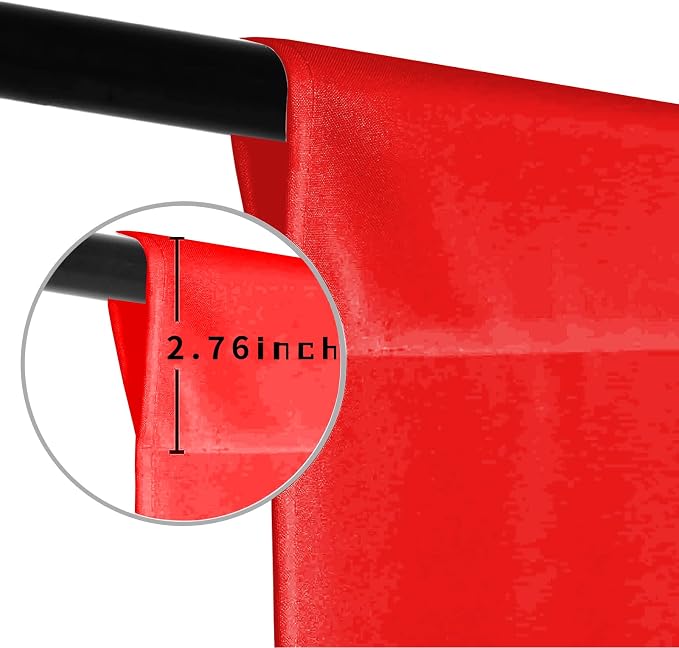 Red Photo Backdrop for Photoshoot Background Photography 8x10ft | Polyester, Seasonal Professional, Party Fashion Studio, Streaming Video Shooting - Image 5
