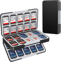 HEIYING SD Card Holder with 80 Precise Slots for SDXC SDHC Micro SD Cards | Portable Game Cards Case, Hard ABS Shell with Soft Silicone Lining, Precise Card Slots,Magnetic Closure for Easy Access by HEIYING