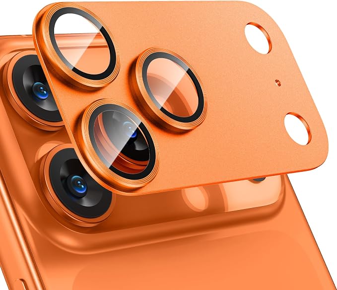 Tensea for iPhone 17 Pro Camera Lens Protector | Metal Aluminum Alloy Tempered Glass Cover Camera Screen Protector Accessories, Case Friendly by Tensea