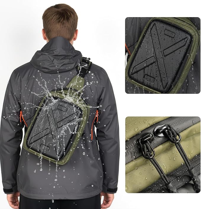 Besnfoto Camera Hardshell Case Crossbody Camera Sling Bag Small Waterproof Photography Bag for Mirrorless and DSLR Cameras - Image 3