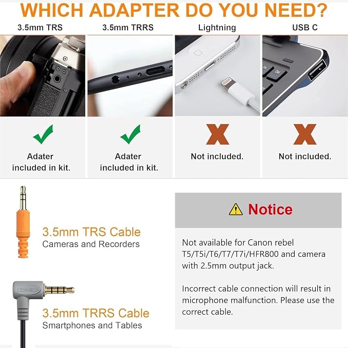 Camera Microphone,Comica CVM-VM10II Professional Video Microphone with Shock Mount, Deadcat,Compact Shotgun Mic Compatible with iPhone,DSLR Camera,Android Smartphones- Perfect for TikTok YouTube Vlog - Image 6