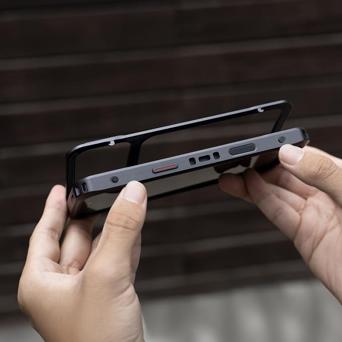 PGYTECH ProShot Phone Case for iPhone 17 Pro, Aluminum Alloy Protective | with 4 Expansion Ports, 3 Strap Holes & Silicone Liner Have 67mm Filter Adapter Ring Backplate, for Heat Dissipation, Black - Image 6