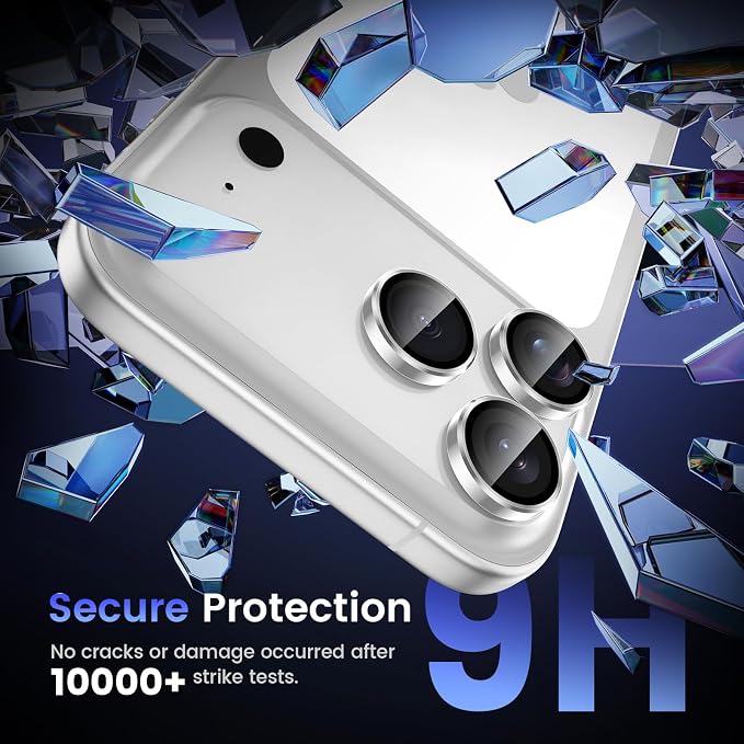 Tensea Camera Lens Protector Compatible for iPhone 17 Pro Max/17 Pro | Metal Aluminum Alloy Tempered Glass Cover Camera Screen Protector Accessories, Case Friendly - Image 5