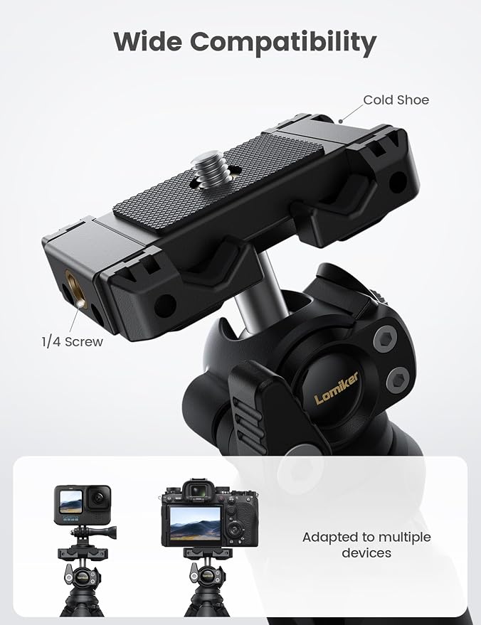 Lamicall Tripod for iPhone with Wireless Remote 8-Strand Aluminum Core | Flexible Silicone Legs, Heavy-Duty Phone Stand with 1/4'' Screw & Cold Shoe for iPhone Pocket 3/4 Samsung GoPro DSLR Camera - Image 3