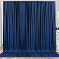 10ft x 10ft Wrinkle Free Navy Blue Backdrop Curtains Panels, 2 Panels 5x10ft Silky Polyester Photo Backdrop Drapes for Birthday Wedding Party Graduation Photography Background by ENJOYYOURPARTY
