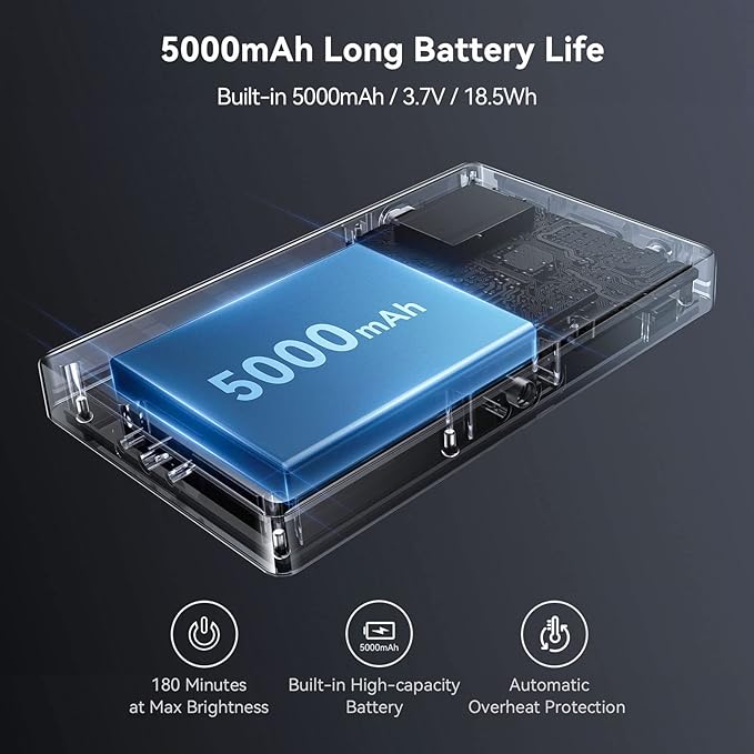 SmallRig RM120 RGB Video Light, 5000mAh 180 Minutes Portable Camera Light 7W Output Power, LED Video Light Panel, 2500-8500K CRI TLCI 98+ for TikTok, Content Creator, Photographer - Image 2