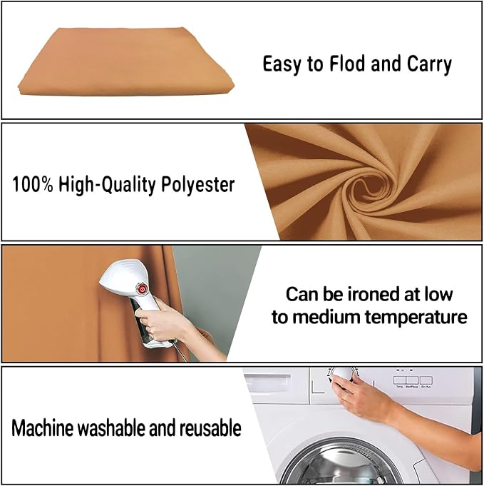 Light Pink Photography Backdrop for Photoshoot, Fabric 10x10ft | Polyester Studio Photo Backgrounds, Non Reflective, Easy to Hang, for Portrait Shoot, Product, Party Decor, Video Creation - Image 7