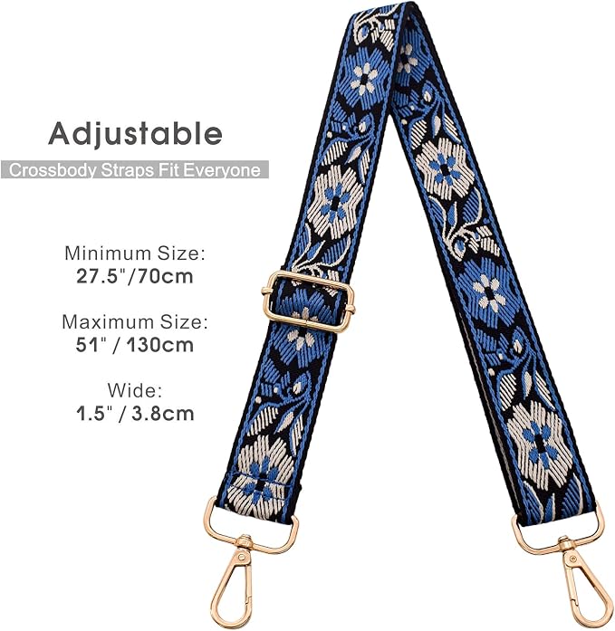 Replacement Purse Strap Shoulder Strap Adjustable Crossbody Strap for Women Crossbody Wide Shoulder Bag - Image 2