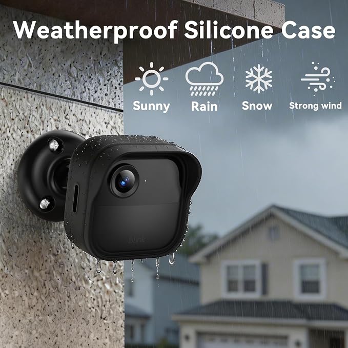 Silicone Case Cover for Blink Outdoor 4 (4th Gen)/Blink Outdoor 2K+, Weatherproof Silicone Cover Skin Provides Full Camera Protection, for All-New Blink Outdoor 4 Home Security Camera/2K+ (6Pack) - Image 5
