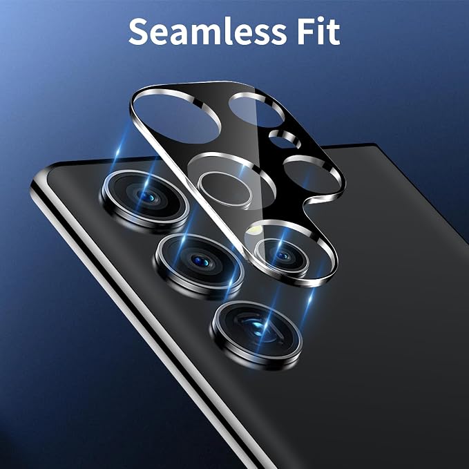 3 Pack Camera Lens Protector for Samsung Galaxy S25 Ultra, Tempered Glass Camera Protector Lens Cover, Ultra HD, 9H Hardness, Anti-Scratch, Case Friendly, Easy to Install [No Affect on Night Shots] - Image 6