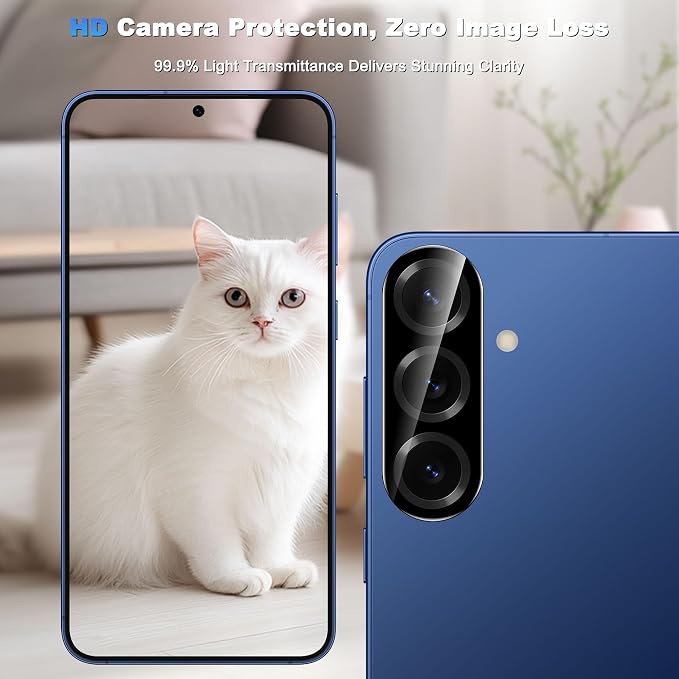 WHPXJY 2026 New Upgrade for 3 pack Samsung Galaxy S25 Camera Lens Protector-Tempered Glass Cover, 9H+ Shatterproof/Anti-scratch/Maintains Original Clarity/Easy to Install - Image 4
