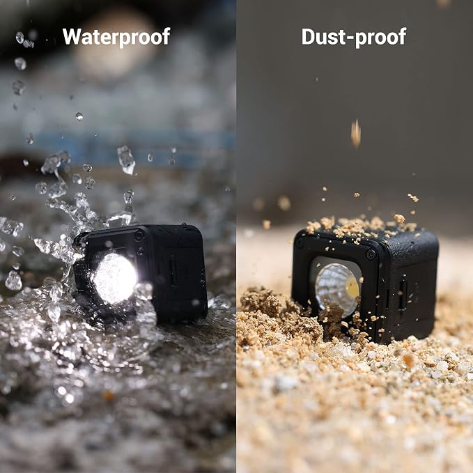 SmallRig 3 Pack RM01 Mini LED Video Lighting Kit, Lume Cube Camera Light | Dimmable 5600K CRI95, Portable, Waterproof, with 8 Color Filters, Barndoor, Diffuser, for Macro Photography, Stop Motion - Image 2