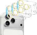 Dengduoduo 3 Pack Camera Lens Protector for iPhone 17 Pro Max, Tempered Glass, Ultra HD, 9H Hardness, Anti-Scratch, Case Friendly,[No Affect on Night Shots], Glitter Gold by Dengduoduo
