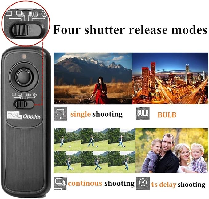 2.4GHz Remote Shutter Release RW221-E3 Compatible with Canon Olympus Fuji | Remote Replaces Canon RS-60E3, Fujifilm RR100 and Olympus RM-CB2, 80m/262ft, Pro Anti-Shake, 2 in 1(wireless & wired) - Image 2