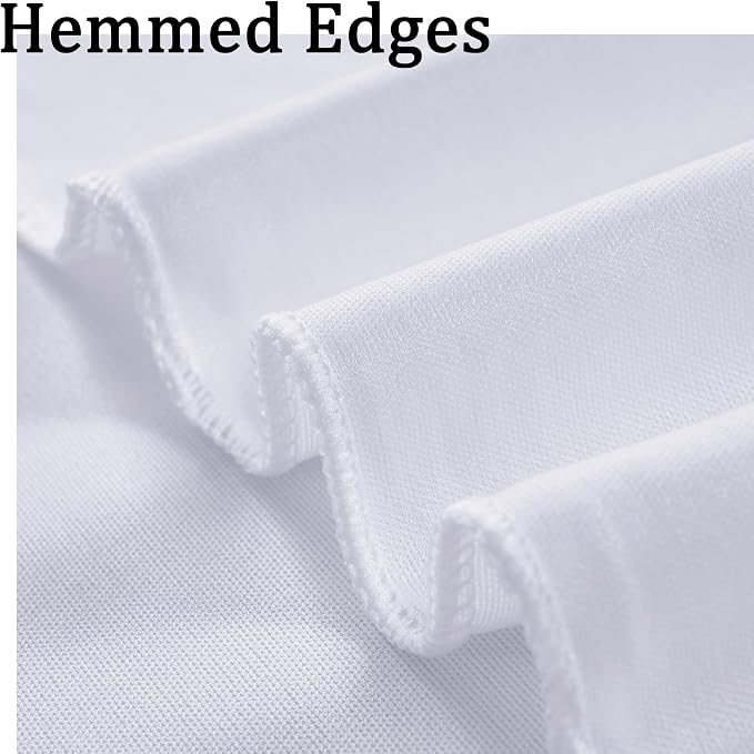 50ft x 8ft Wrinkle Free White Backdrop Curtains for Parties, 10 Panels 5ftx8ft Polyester Photo Backdrop Drapes for Weddings Birthday Photography Background Curtains - Image 6