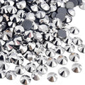 Jollin Hotfix Rhinestones Flatback Crystal Gems 2.8mm SS10, Silver Hematite | 2880pcs Hot Fix Crystals Glass Rhinestones for Bedazzling, Crafting, Clothes, Shoes & Accessories DIY Decoration by Jollin