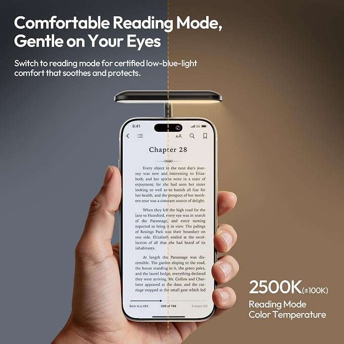 ULANZI M10 Magnetic Selfie Light Gooseneck Phone Reading Light with Magsafe | 2500-4500K 5 Brightness Levels & Modes Portable Flexible Arm Fill Light Video Conference Light for iPhone/Android/iPad/Laptop - Image 6