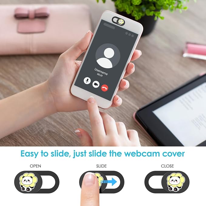 Camera Cover Slide, Computer Accessories, Computer Camera Cover Slide, Webcam Cover for Laptop Phone Macbook Air Pro Tesla, iPhone Front Camera Cover, Guard Your Privacy Security Web Cam Privacy Cover - Image 4