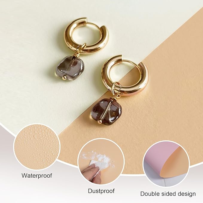 Meking 9Pcs 16Patterns Product Photography Backdrops,Photo Backdrop Board | Double Sided Tabletop Photo Background for Food/Makeup/Jewelry etc(16.5X11inch) - Image 5