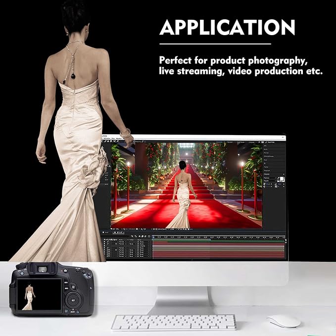Black Photography Backdrop for Photoshoot, Fabric 3x5ft | Versatile Studio Photo Backgrounds, Non Reflective, Easy to Use, for Portraits, Product, Party, Video Creation - Image 4