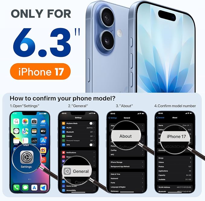 Miracase Silicone & Magnetic for iPhone 17 Case, Sand | Compatible with MagSafe, Silicone Camera Control Cover, Soft Microfiber Lining, Shockproof Drop Protection Phone Case for 17 - Image 7