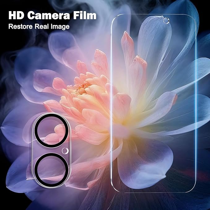 PEHAEL for iPhone 17 Privacy Screen Protector+Camera Lens Protector | 3+3 Pack, Installation Frame, Cleaning kits, Anti-Spy Private, Anti-Scratch, 9H Tempered Glass, Case Friendly, [6.3 inch] - Image 5