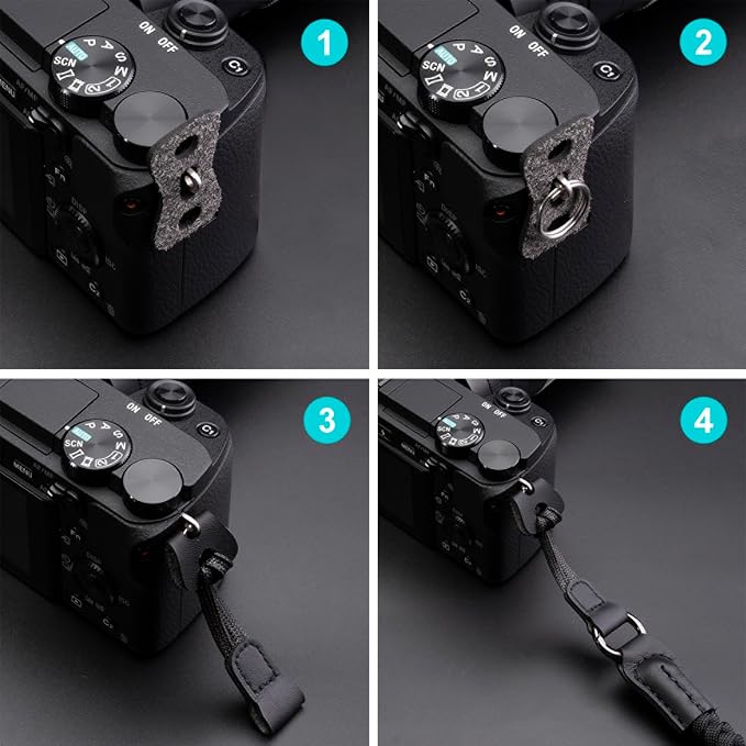 VKO Camera Strap,Quick Release Camera Shoulder Strap | Paracord Woven Portable Camera Neck Strap, for SLR DSLR Digital Mirrorless Camera(Green) - Image 9