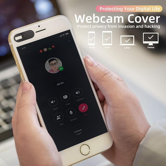 Laptop Camera Cover Slide,Ultra-Thin Webcam Cover Protect Privacy 3 PCS | Web Camera Cover for MacBook,Laptop,Computer,Apple Devices Accessories,and Tesla Model 3/Y Interior Cabin Camera - Image 8
