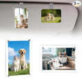 Car Picture Holder 2Pcs Car Picture Frame 3.5"x2.5" Acrylic Sun Visor Photo Clip Visor Accessories Photo Display by DAZUINIAO