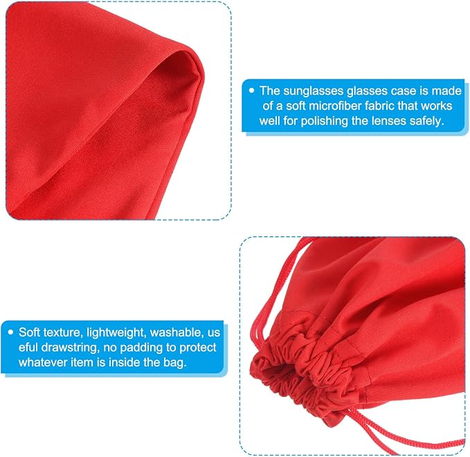 PATIKIL Ski Goggle Bag Microfiber Snow Goggles Case Cover Soft Storage Sleeve Drawstring Pouch - Image 3