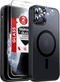 LeYi for iPhone 11-Pro-Max-Cases with Screen Protector X2 + Camera Cover X2: i Phone 11pro promax Case for MagSafe Magnetic 11promax Heavy Duty Protection Bundle Women Men Teens & Young, Black by LeYi