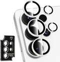 for Samsung Galaxy S26 Ultra Camera Lens Protector, Individual Metal Ring Tempered Glass Lens Cover, [Strong Adsorption] Scratch Resistant Ultra-Thin HD Clear Lens Cover, 1 Set-White Shine by Btscase