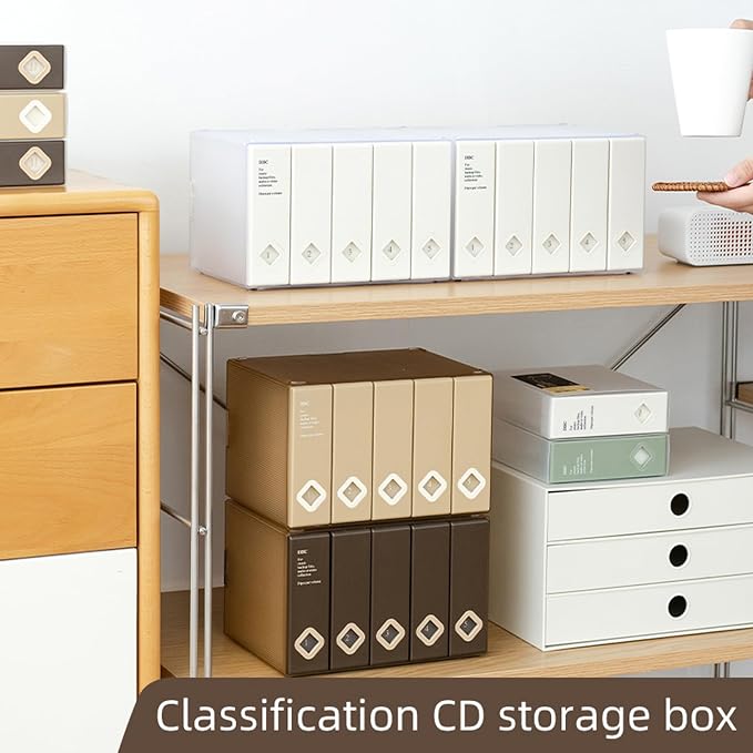 CD Case, 120 Capacity CD/DVD Case Holders Wallet Hard Plastic DVD Disc Case | DVD storage case,DVD Disc Cases Storage Binder for Car,Home,Office,Travel - Image 2