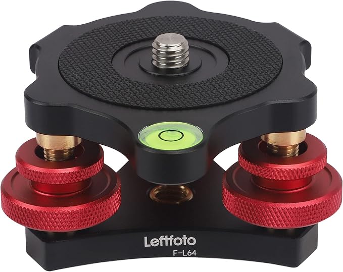 Tripod Leveler Stand with +/-5 Degree Precision Adjustment Bracket for Seestar s50/Panoramic Head Ball Head Video Head and Tripod by Leftfoto