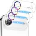Dengduoduo 3 Pack Camera Lens Protector for iPhone Air, Tempered Glass, Ultra HD, 9H Hardness, Anti-Scratch, Case Friendly,[No Affect on Night Shots], Colorful by Dengduoduo
