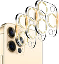 Dengduoduo 3 Pack Tempered Glass Camera Lens Protector for iPhone 12 Pro 6.1", Bling Glitter Sparkle, Ultra HD, 9H Hardness, Anti-Scratch, Case Friendly, Easy to Install [No Affect on Night Shots] by Dengduoduo