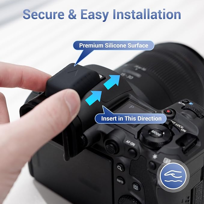 JJC ER-SC3 Hot Shoe Cover Cap for Canon Camera with Multi-Function Hotshoe | Replaces Canon ER-SC3, for Canon EOS R50V R50 R1 R3 R5 Mark II R6 Mark II R7 R8 R10 Mirrorless Cameras, Full Coverage Design - Image 5