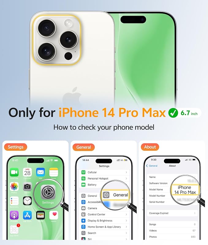 FNTCASE for iPhone 15 Pro Max Case, Fit for Magsafe, Glass Screen Protector | Full Camera Protection, Translucent Matte, 14FT Military Grade Drop Proof, Shockproof Protective Phone Cover, Green - Image 2