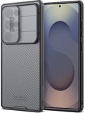 Nillkin for Samsung Galaxy S26 Plus Case with Camera Cover, [Lens Protection] Mil-Grade Shockproof Protective Bumper Hard Cover Slim Phone Case for Galaxy S26 Plus Cases Clear Black by Nillkin