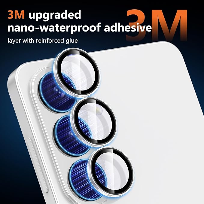 for Samsung Galaxy S26 Plus Camera Lens Protector, Individual Metal Ring Tempered Glass Lens Cover, [Strong Adsorption] Scratch Resistant Ultra-Thin HD Clear Lens Cover, 1 Set-Clear - Image 4